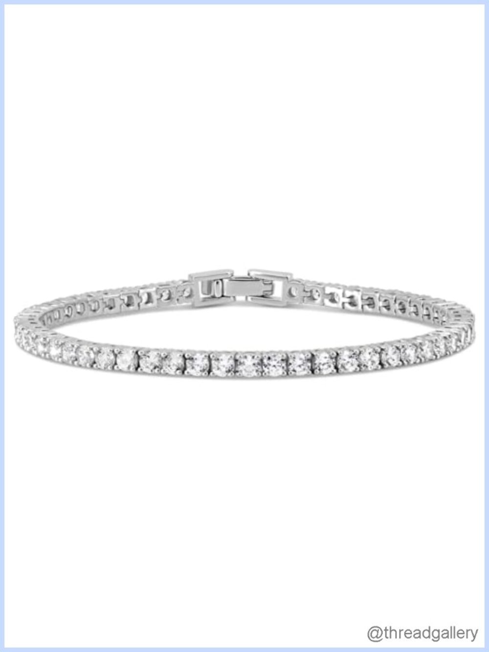 14K Gold Plated CZ Tennis Bracelet for Women - 3mm Cubic Zirconia Classic